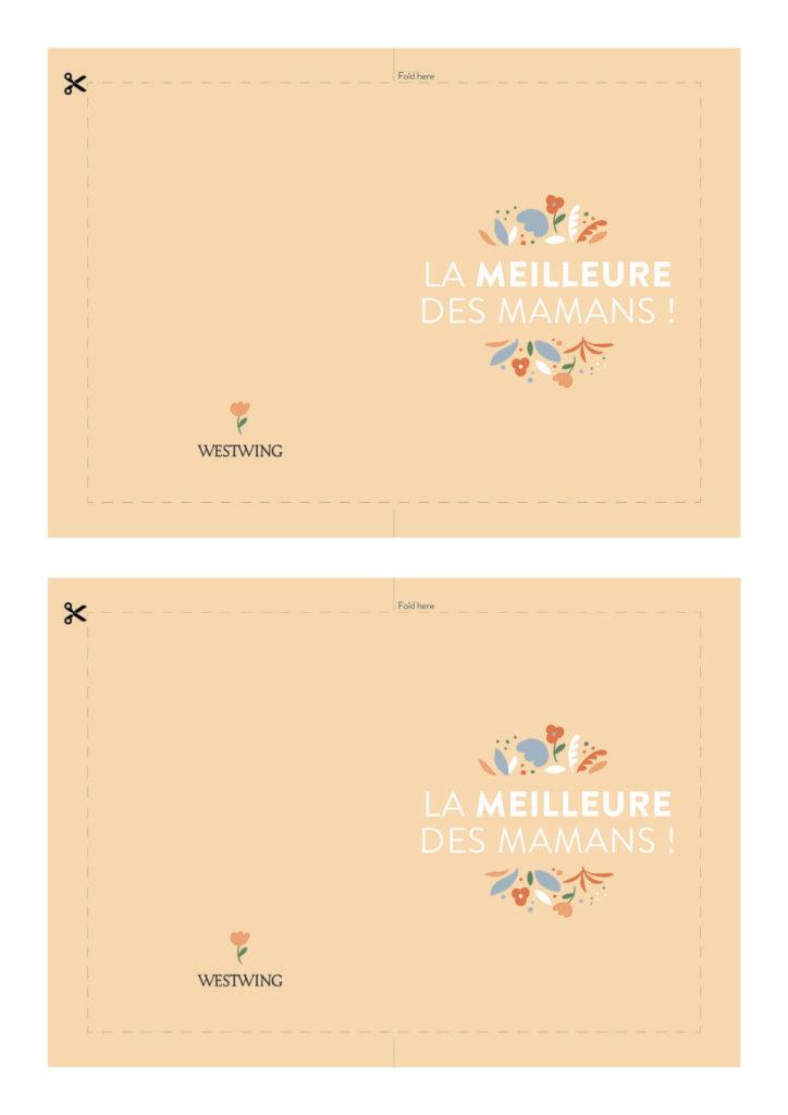 carte fête des mères à imprimer la meilleure des mamans