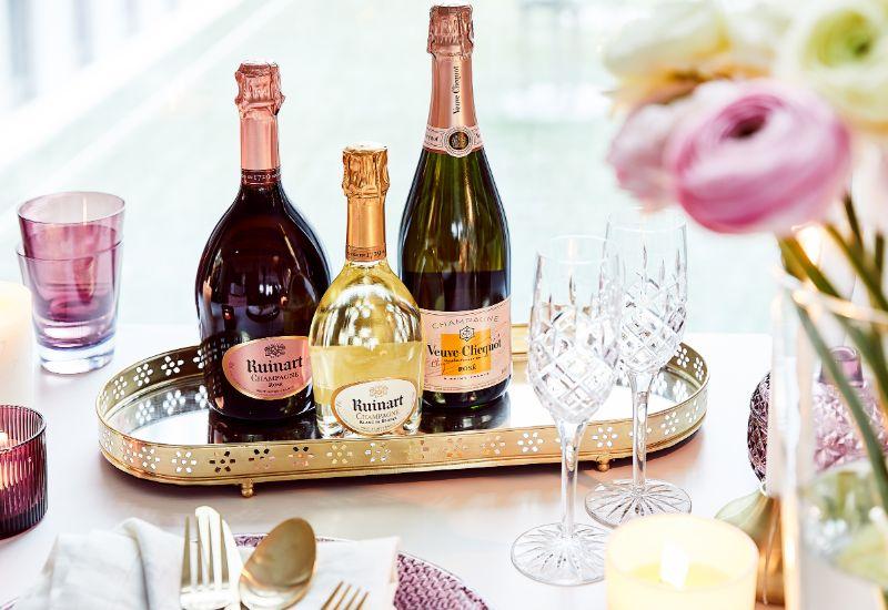 3 bouteilles de champagne