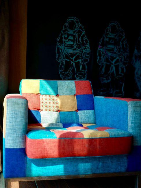 fauteuil patchwork