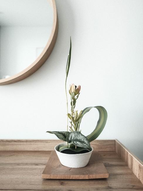 composition florale zen ikebana