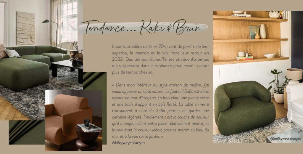 tendance insta kaki et brun