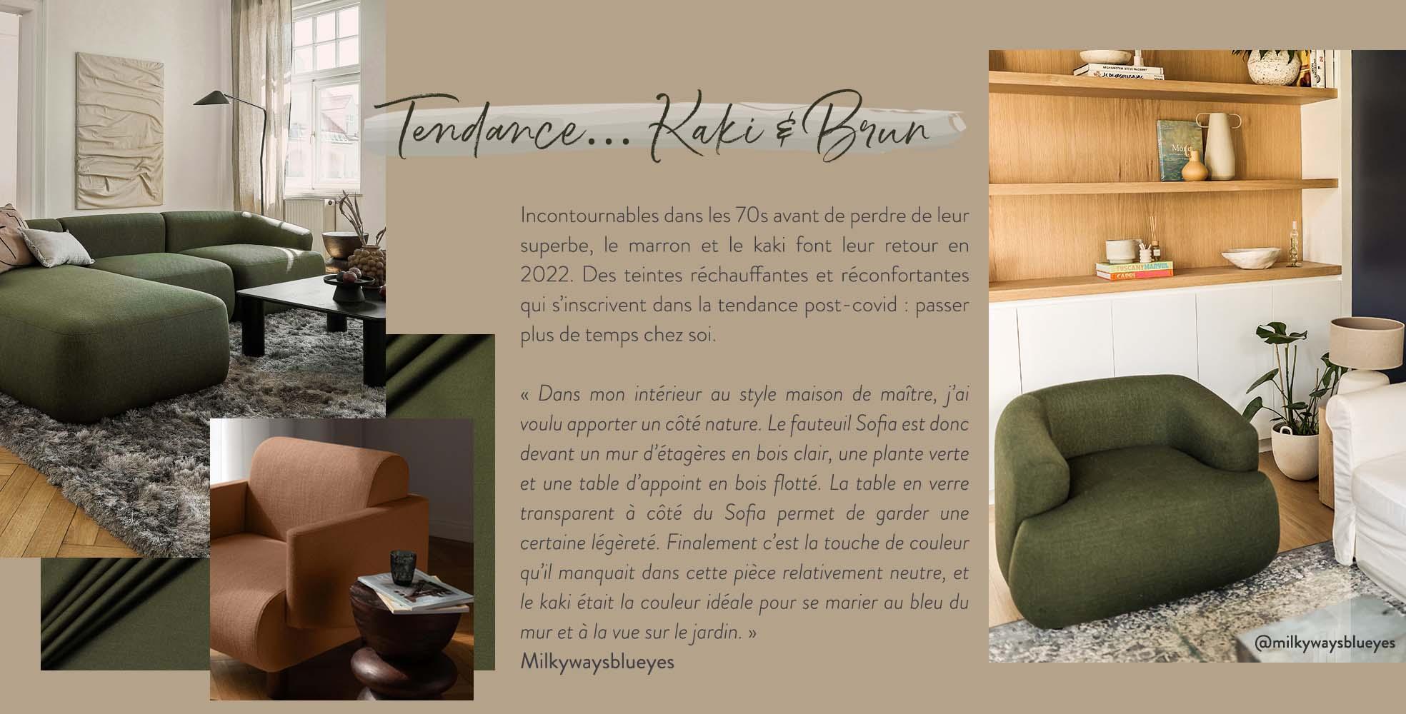 milkywaysblueyes tendance kaki et brun