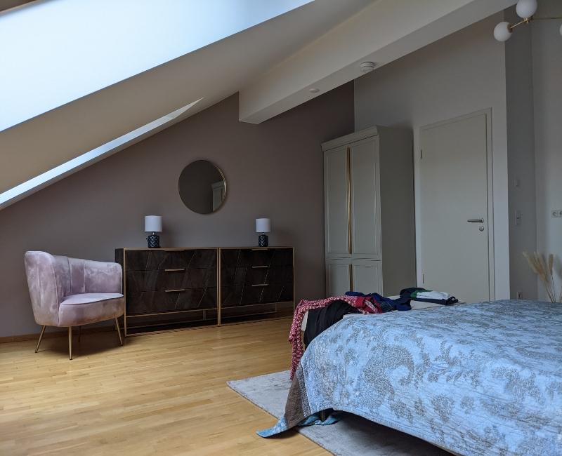 chambre à coucher home staging