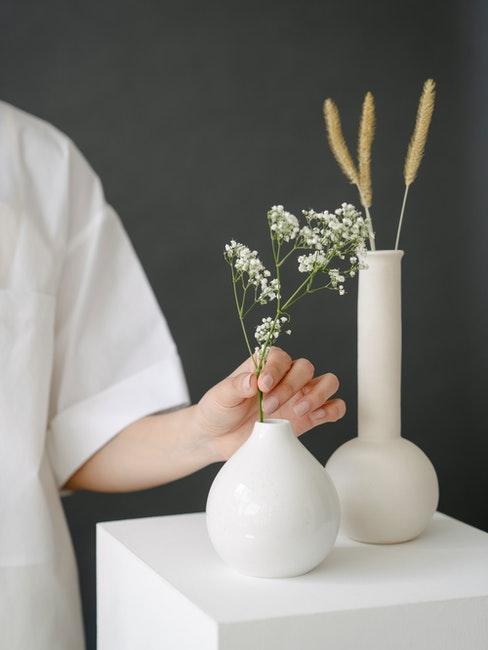 thème de baptême blanc champêtre