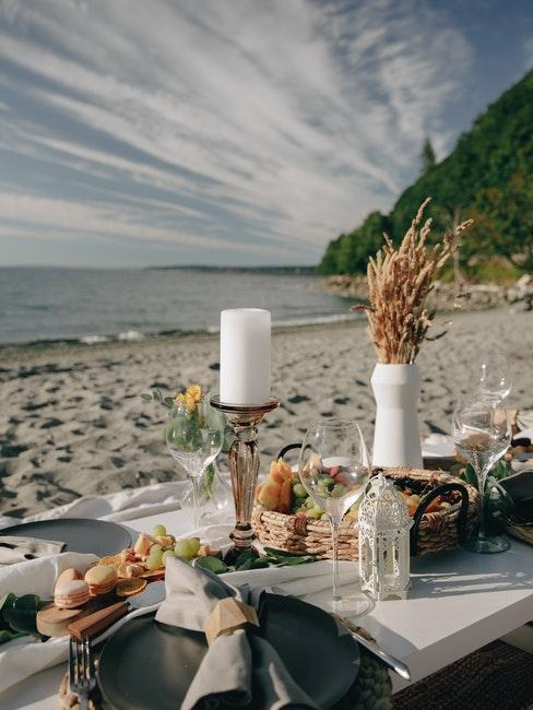repas de ramadan sur plage