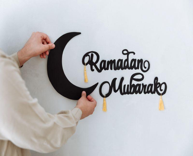 lune et étoiles, ramadan, décoration