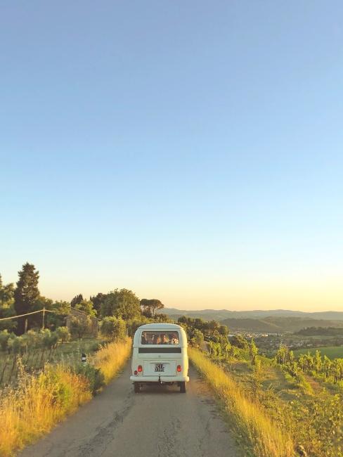 road trip dans la campagne