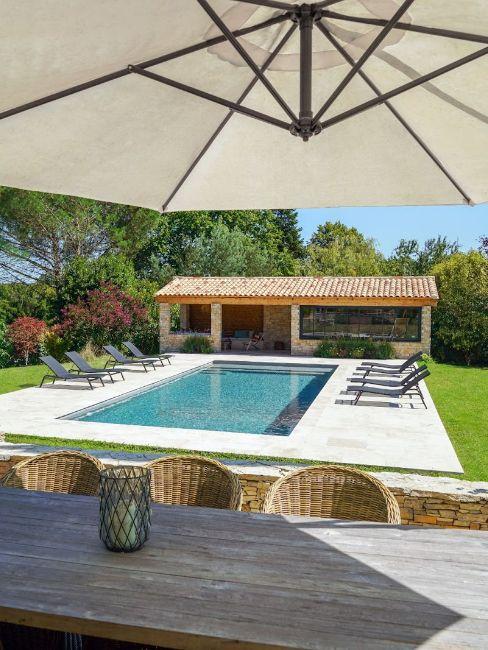 Pool house jardin