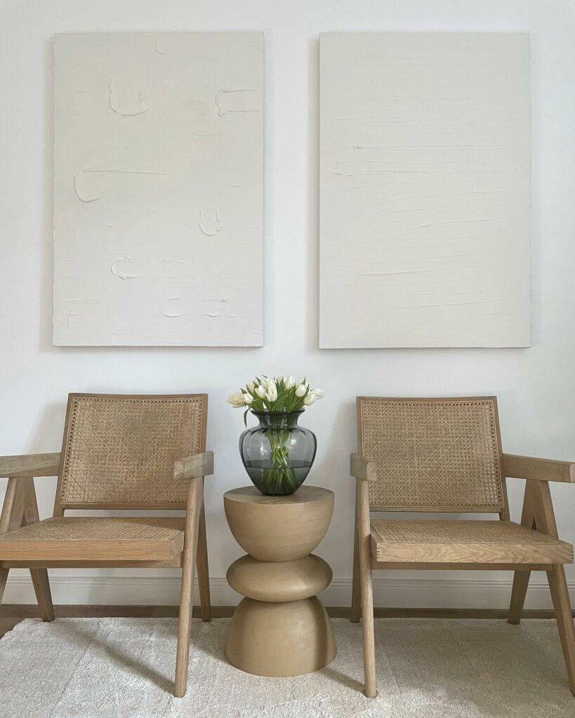 Fauteuils en bois vintage