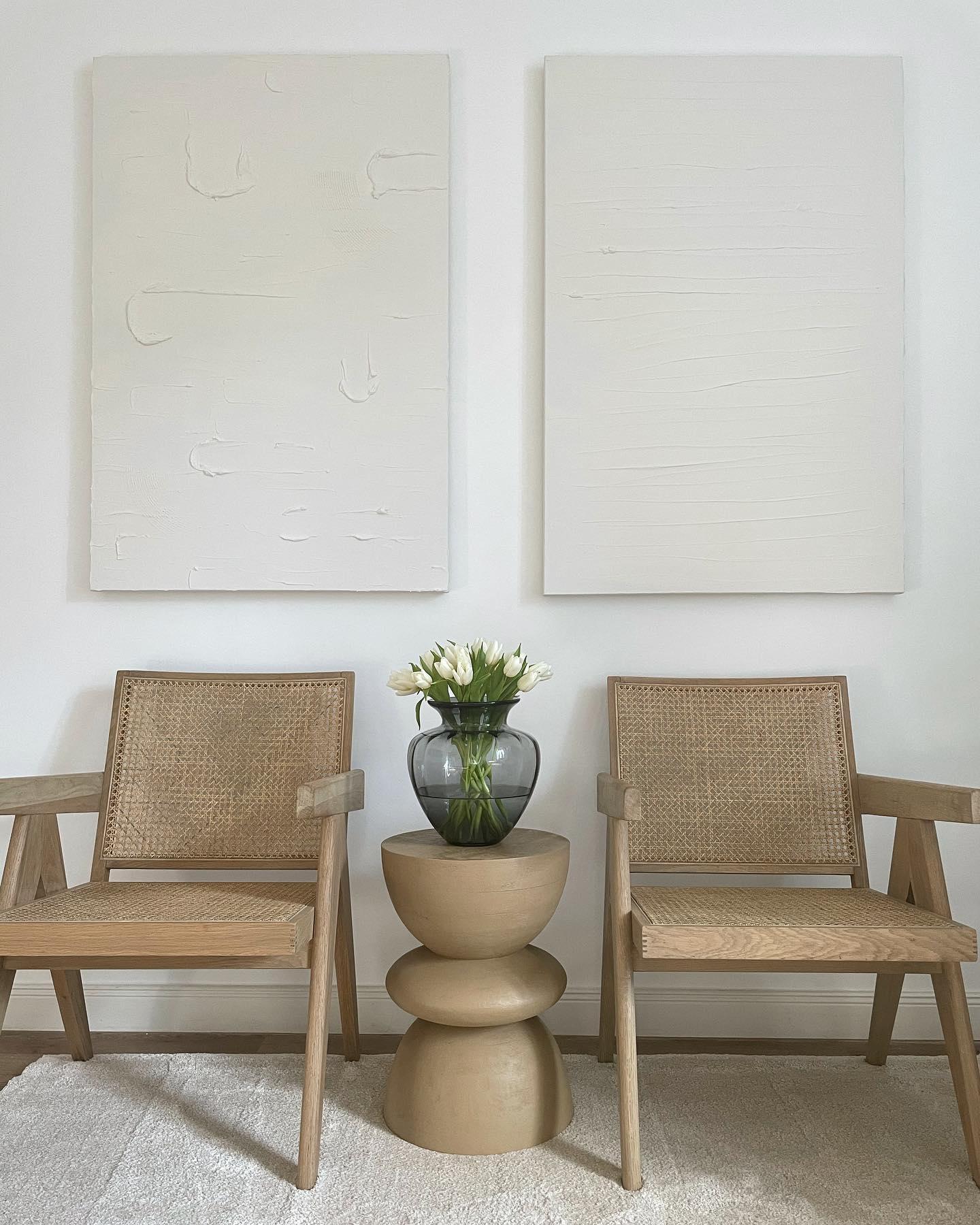 Fauteuils en bois vintage