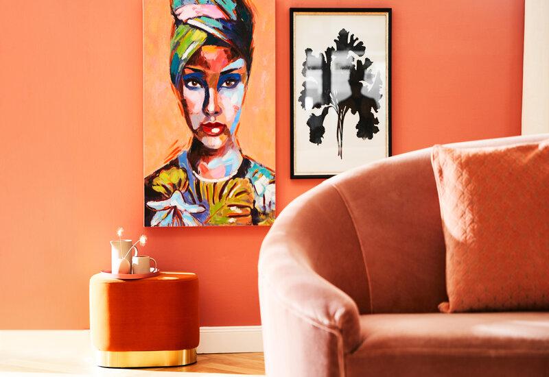 salon couleur corail