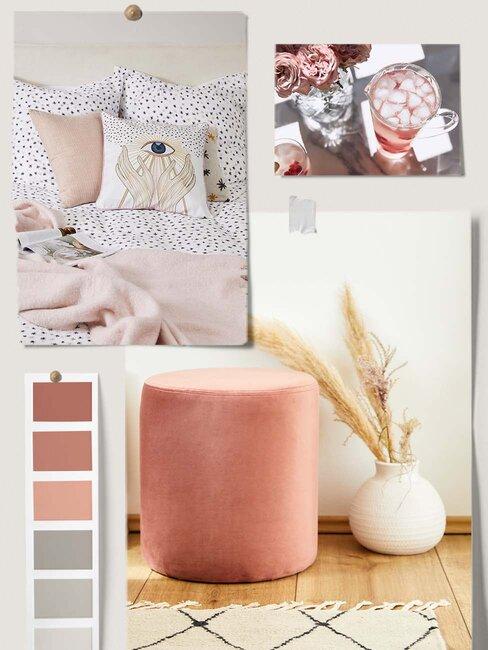 palette de couleur rose