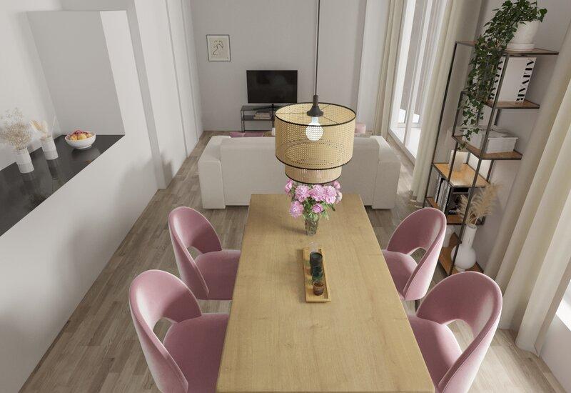 cuisie après home staging dans des tons neutres
