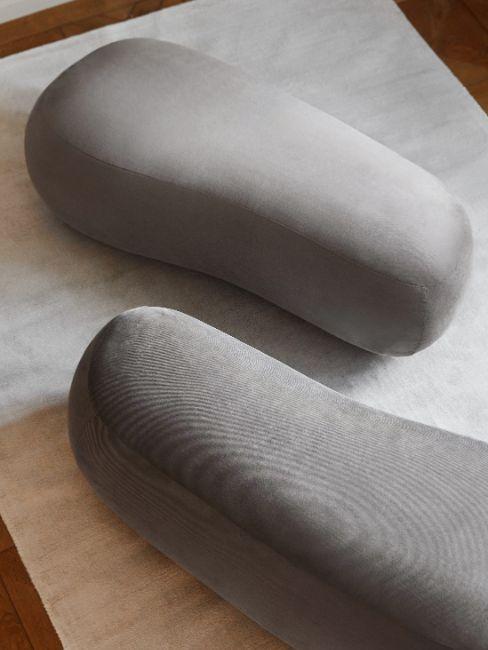 canapés arrondis gris, Alba, westwing, salon