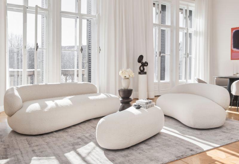 canapé arrondi, canapé alba