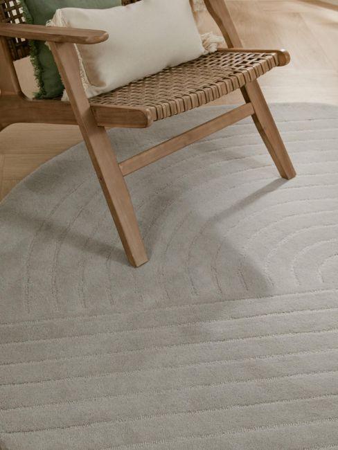 cadeau zen, tapis zen, couleur sable, lignes, courbes