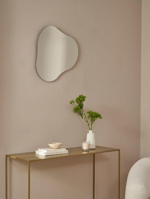 miroir organique, forme arrondi