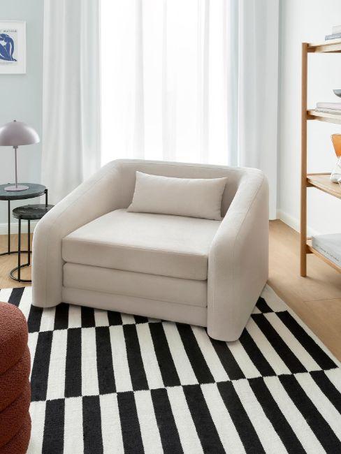 fauteuil convertible blanc