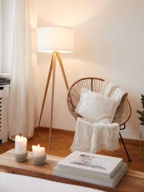 fauteuil vintage salon, fauteuil acapulco rotin