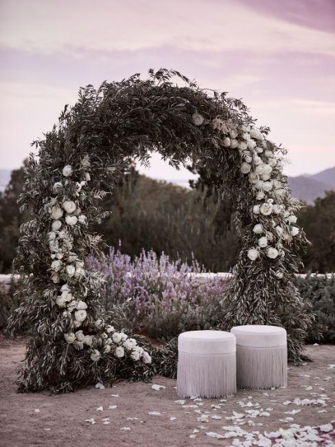 arche en fleur ronde