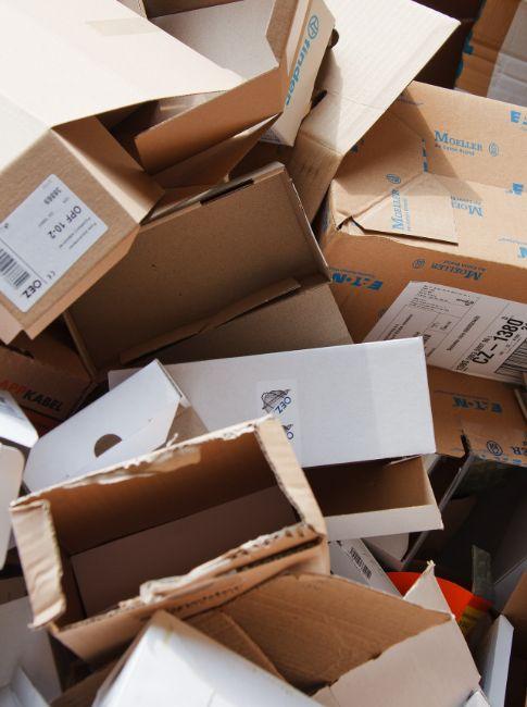 utilisez des cartons recyclés