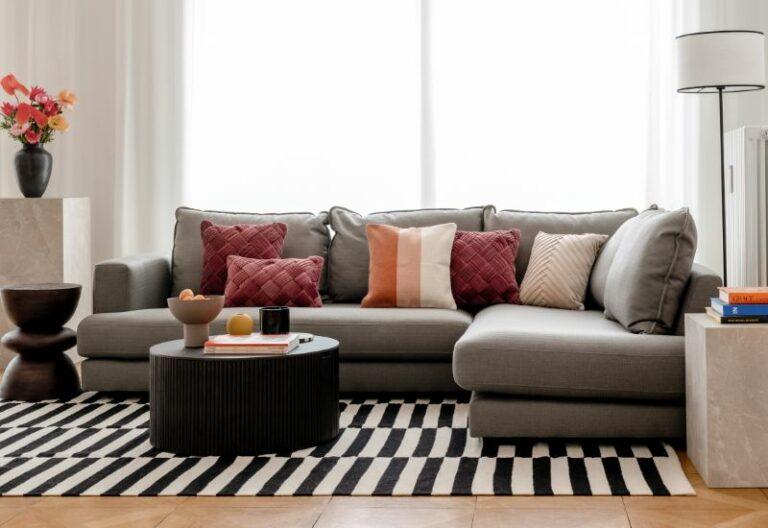 Couleur De Coussin Pour Canapé Gris