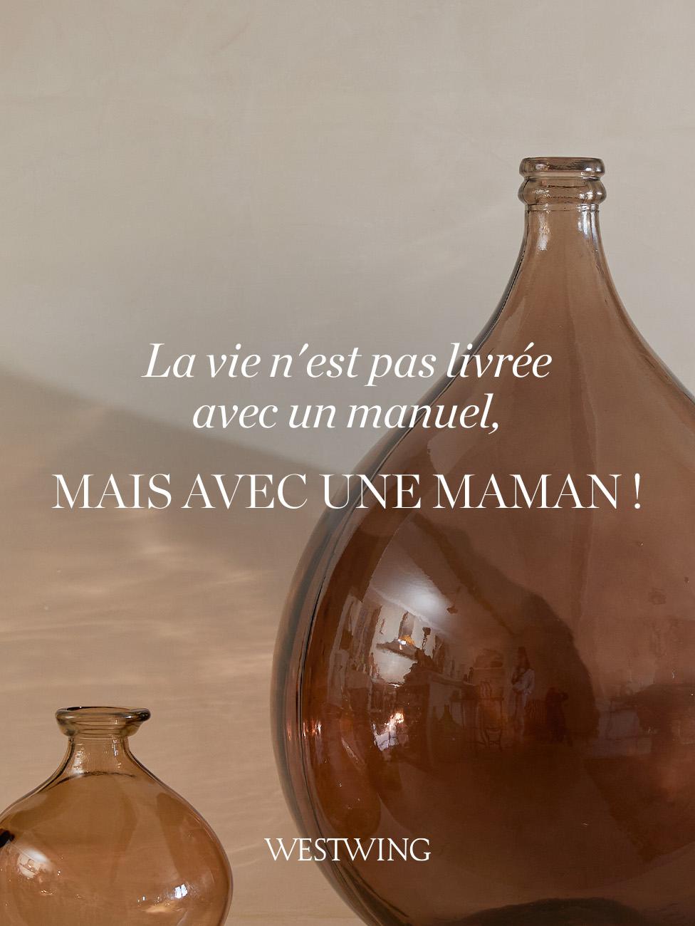 dame jeanne verre fumé, bonne fete maman