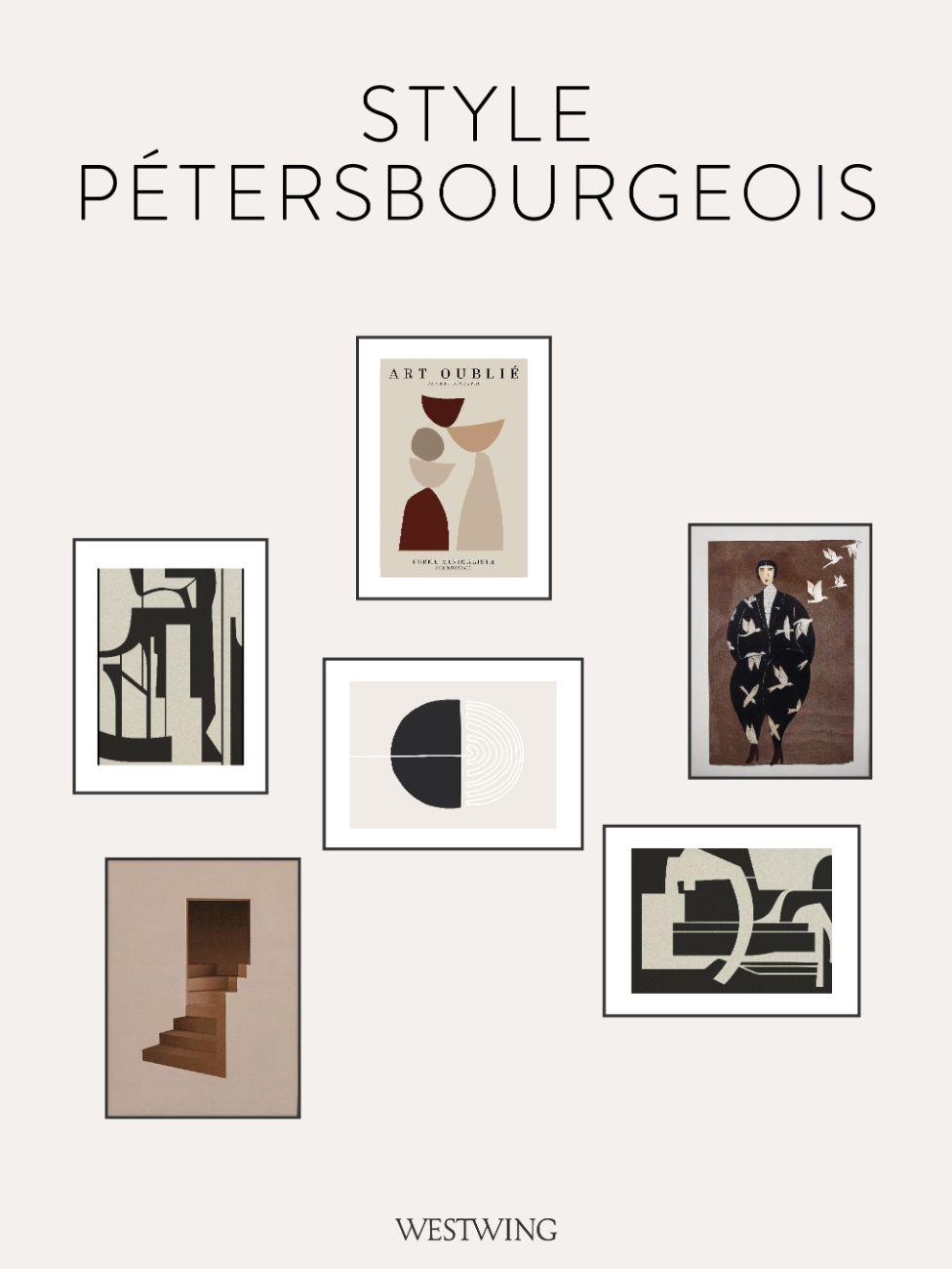 mur de cadres, accrochage pétersbourgeois