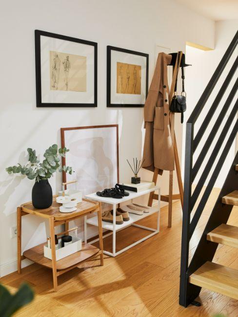 aménager entrée couloir, escalier, meubles, rangements