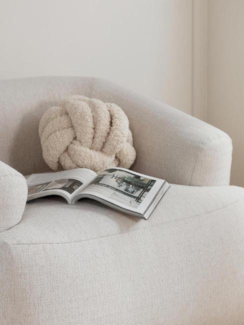 cadeau pour maman, coussin nœud tissu bouclette