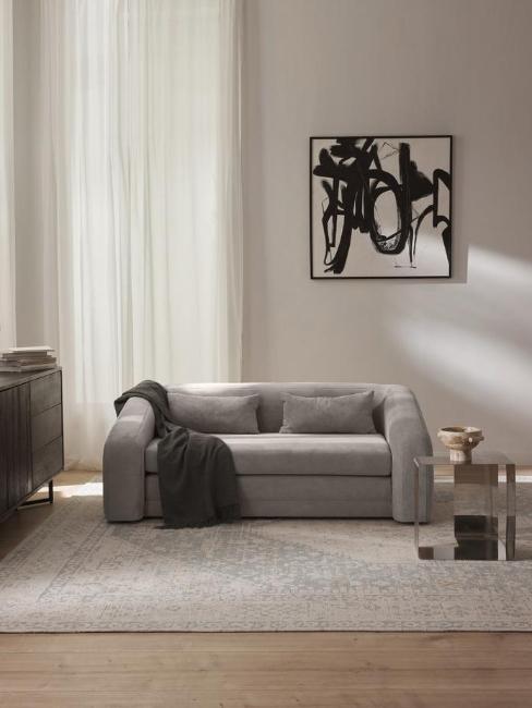 canapé convertible gris système BZ