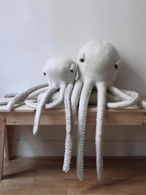 peluches en forme de pieuvres