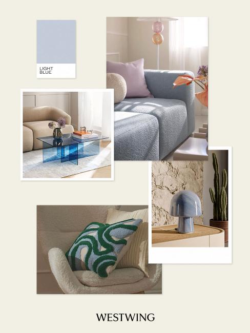moodboard bleu pastel