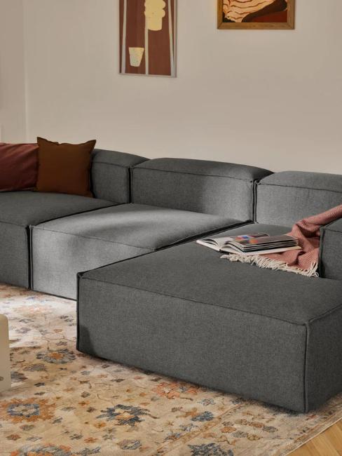 canapé modulable gris anthracite