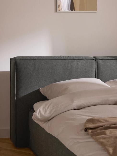 tête de lit gris anthracite