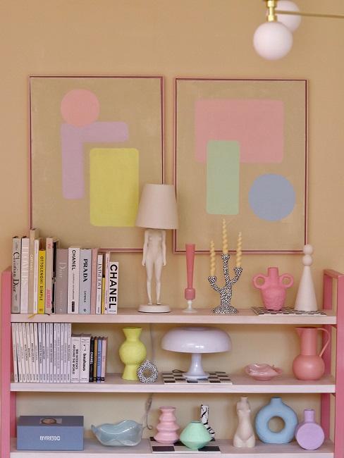 accessoires décoratifs et déco murale aux couleurs pastel