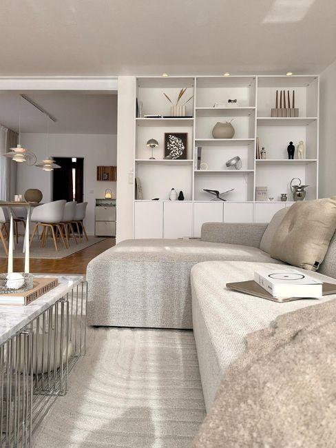 canapé profond Melva gris clair