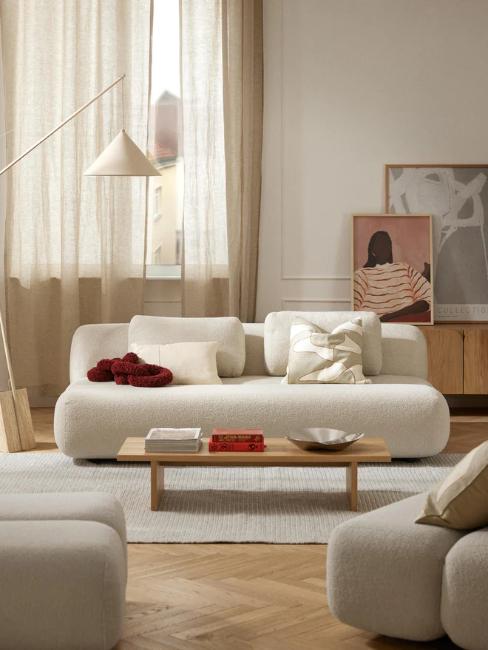 canapé convertible design blanc replié