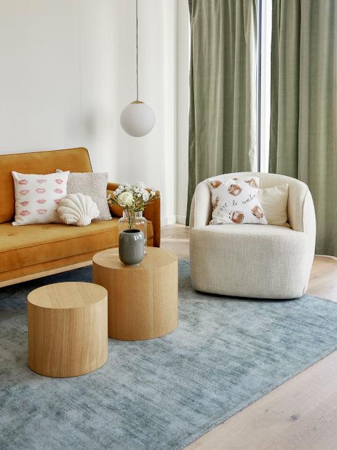 mix and match colori per soggiorno