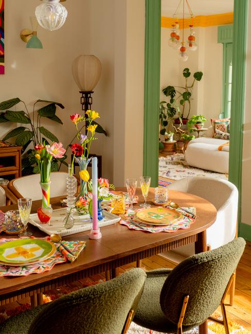 tavola estiva colorata