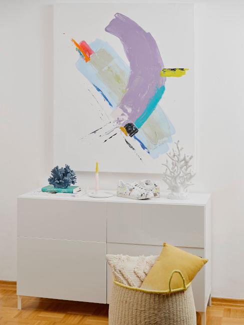 quadro con colori pastello