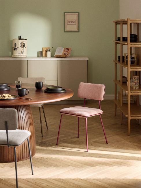 parete cucina verde chiaro