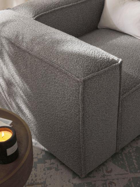 divano moderno in boucle