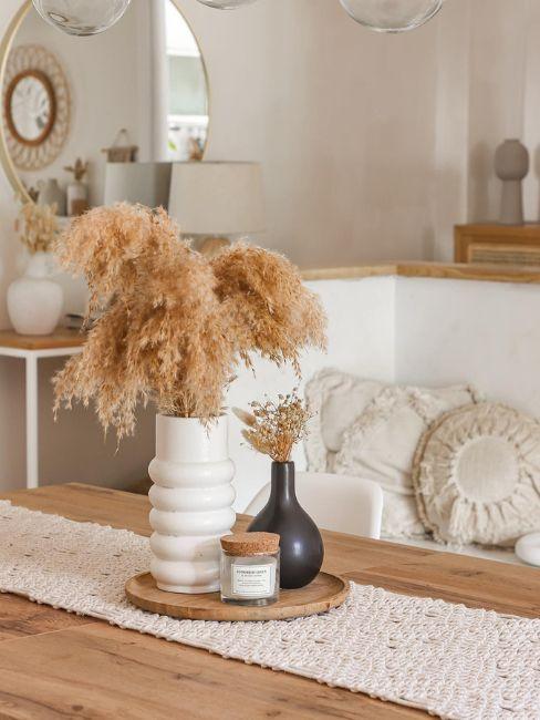 tavolo da pranzo decorato