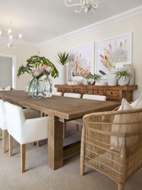 sala da pranzo stile caraibico