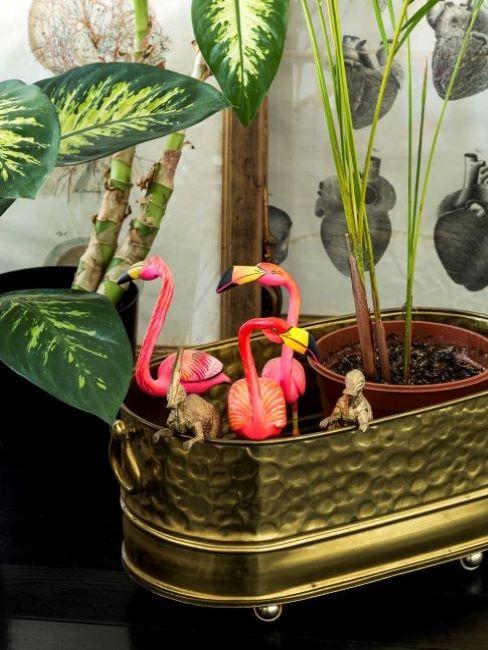 decorazioni tropicali fenicotteri