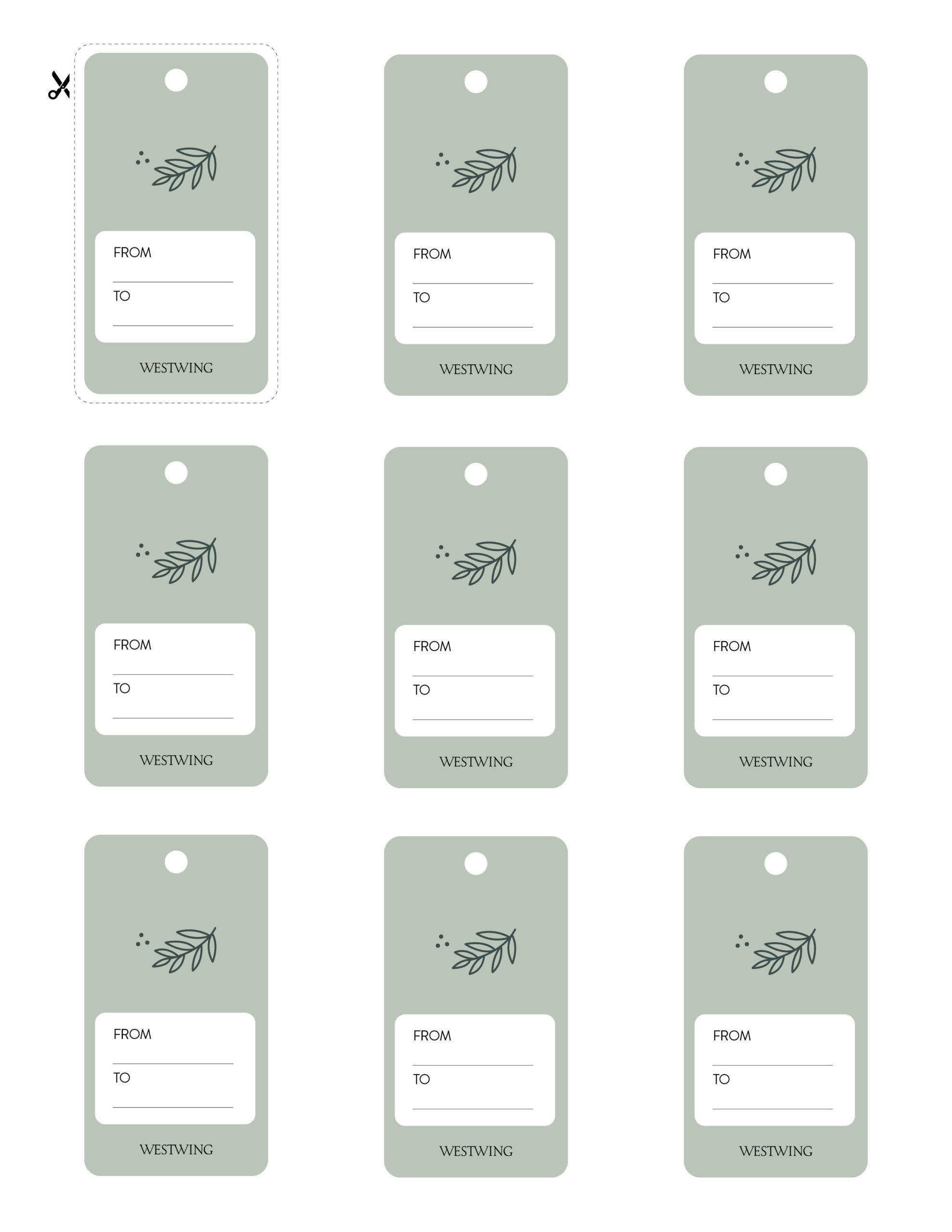 etichette regali westwing