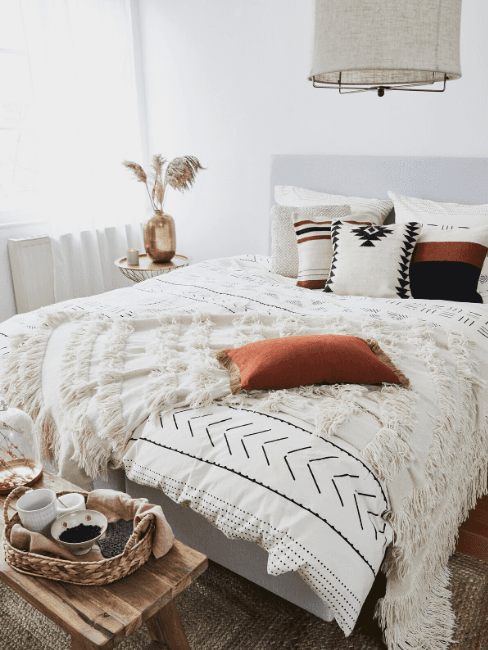 Letto in stile boho