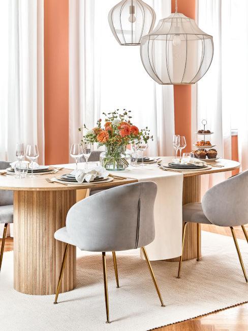 Sala da pranzo moderna etnica