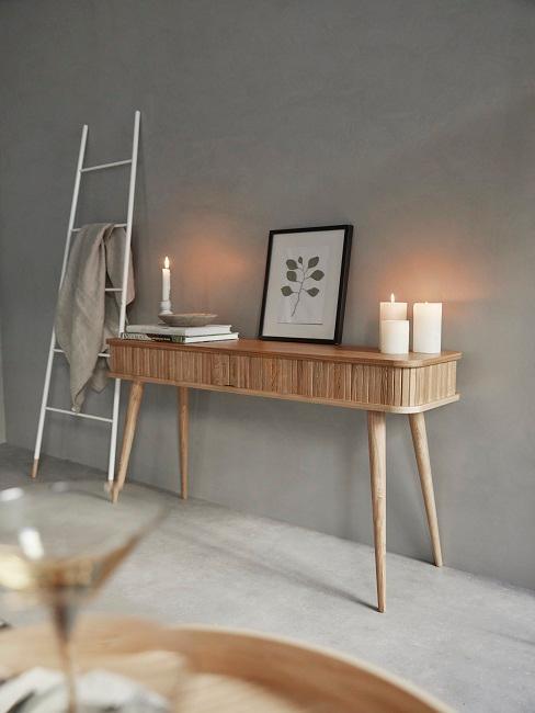 Consolle in stile Wabi-Sabi